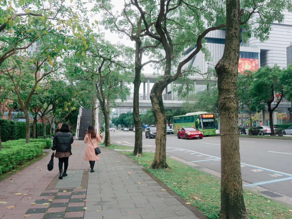 Andenes y arborización urbana