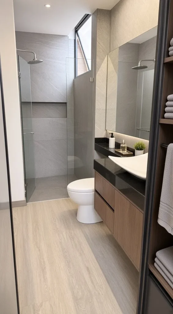 Baño · enchape gran formato